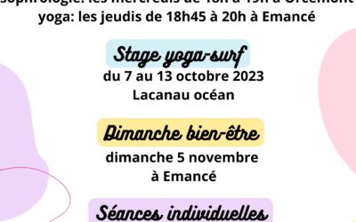 Votre programme bien-être pour la rentrée 2023-2024