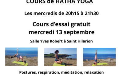 Inscriptions cours collectifs sophrologie et yoga