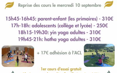 Rentrée yoga 2025-2026