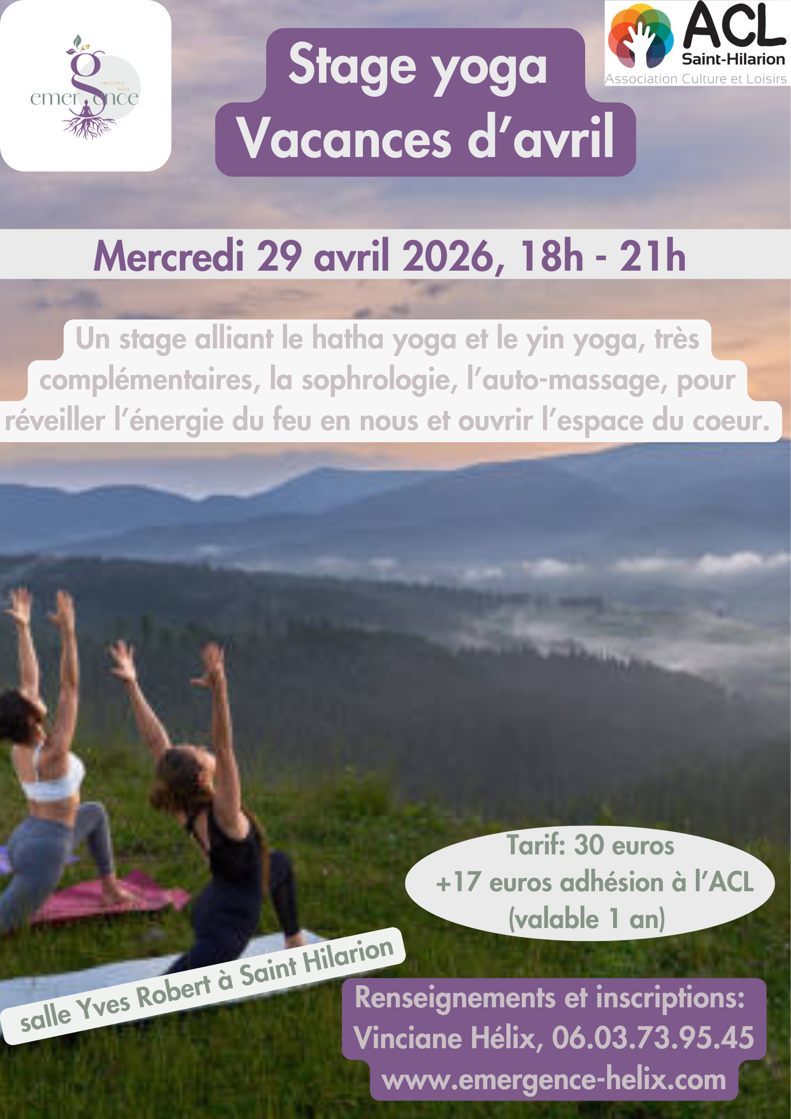 Vinciane Helix Yoga Carre